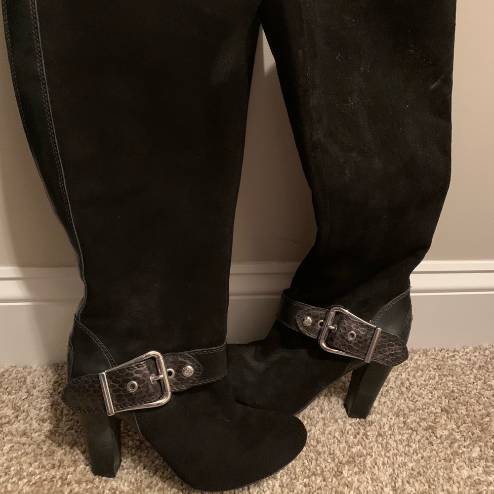 Black high boots